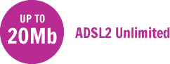 ADSL2 Unlimited, £16/month
